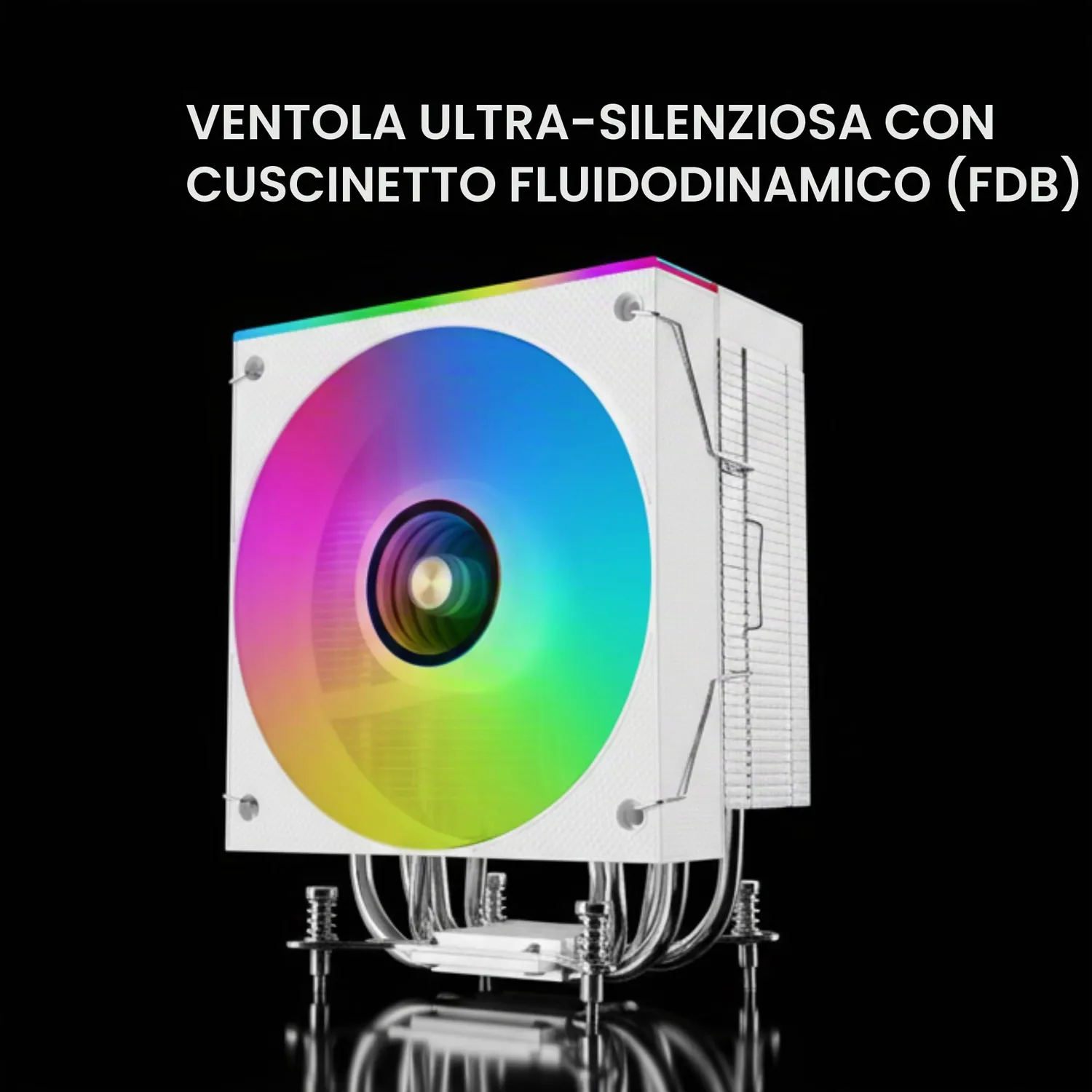 Mars Gaming MCPU-LCD dissipatore CPU bianco LCD 300W