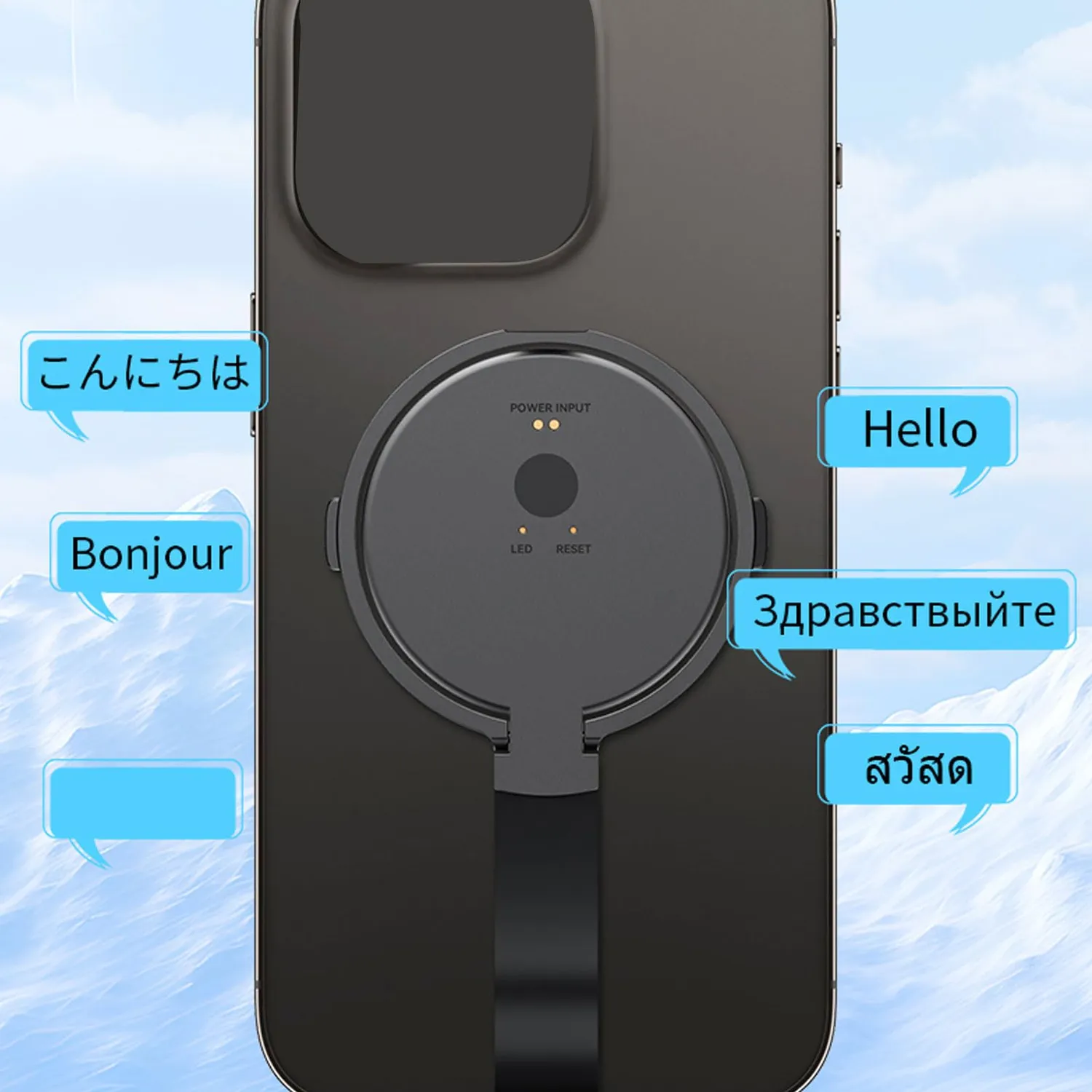 Zunate Traduttore Vocale Bluetooth 146 Lingue Nero 1500mAh