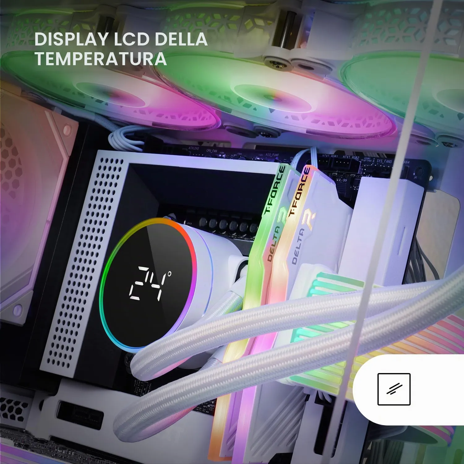 Mars Gaming ML-LCD360 dissipatore liquido bianco 360mm