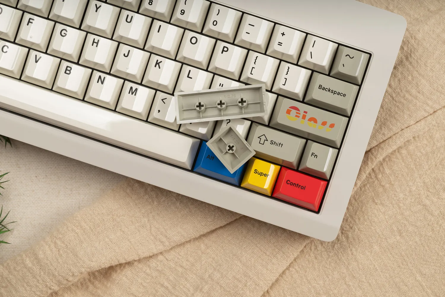 MM Studio Glazed Beige keycaps PBT set beige