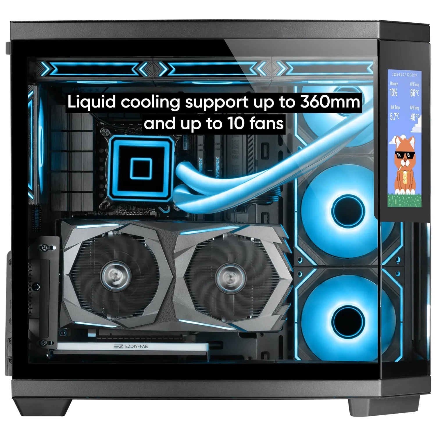 Mars Gaming MC-3TCORELCD case ATX nero schermo