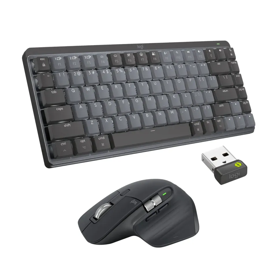 Logitech MX Mechanical Mini + MX Master 3S kit grigio Tactile Quiet
