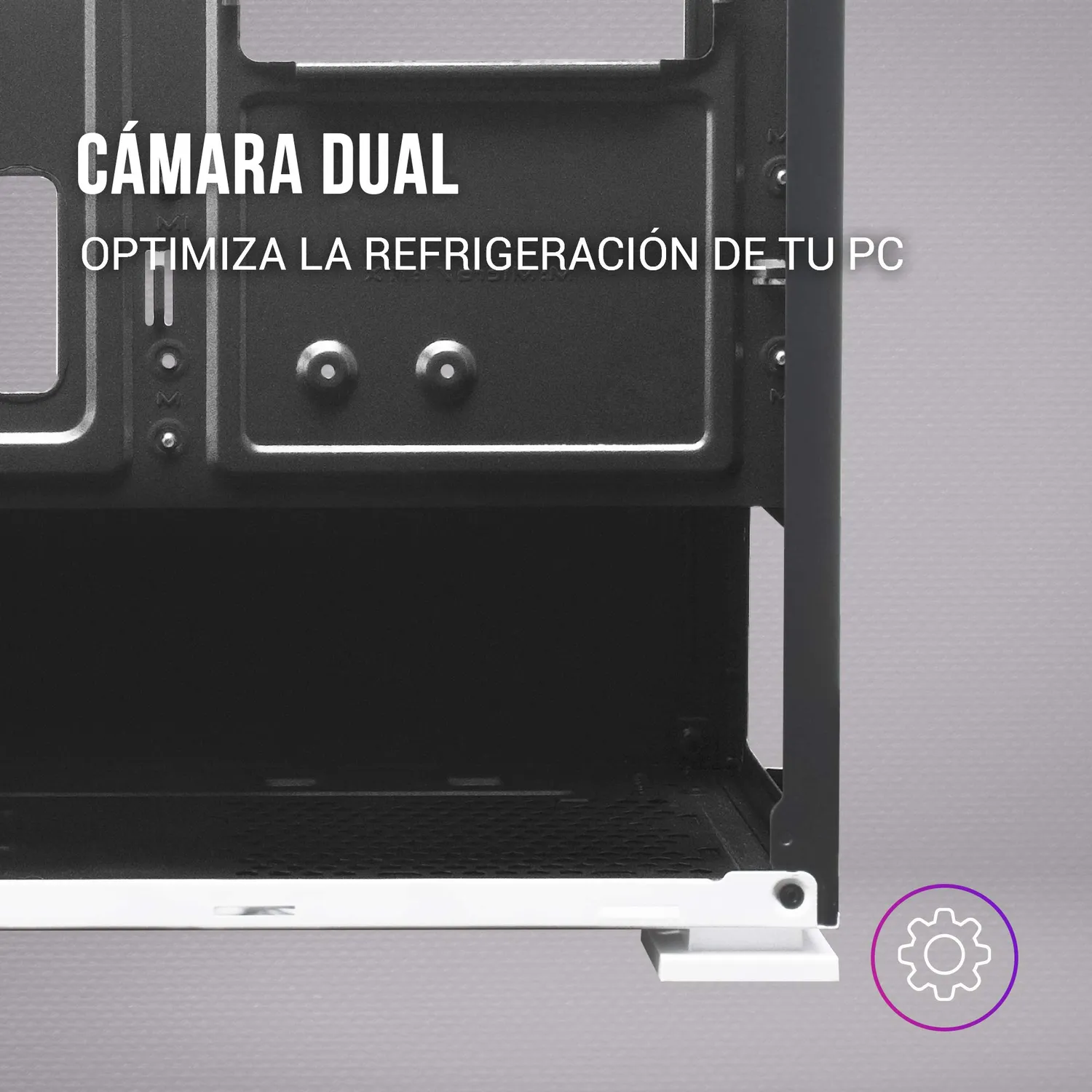 Mars Gaming MC-Z case PC MicroATX bianco mesh RGB