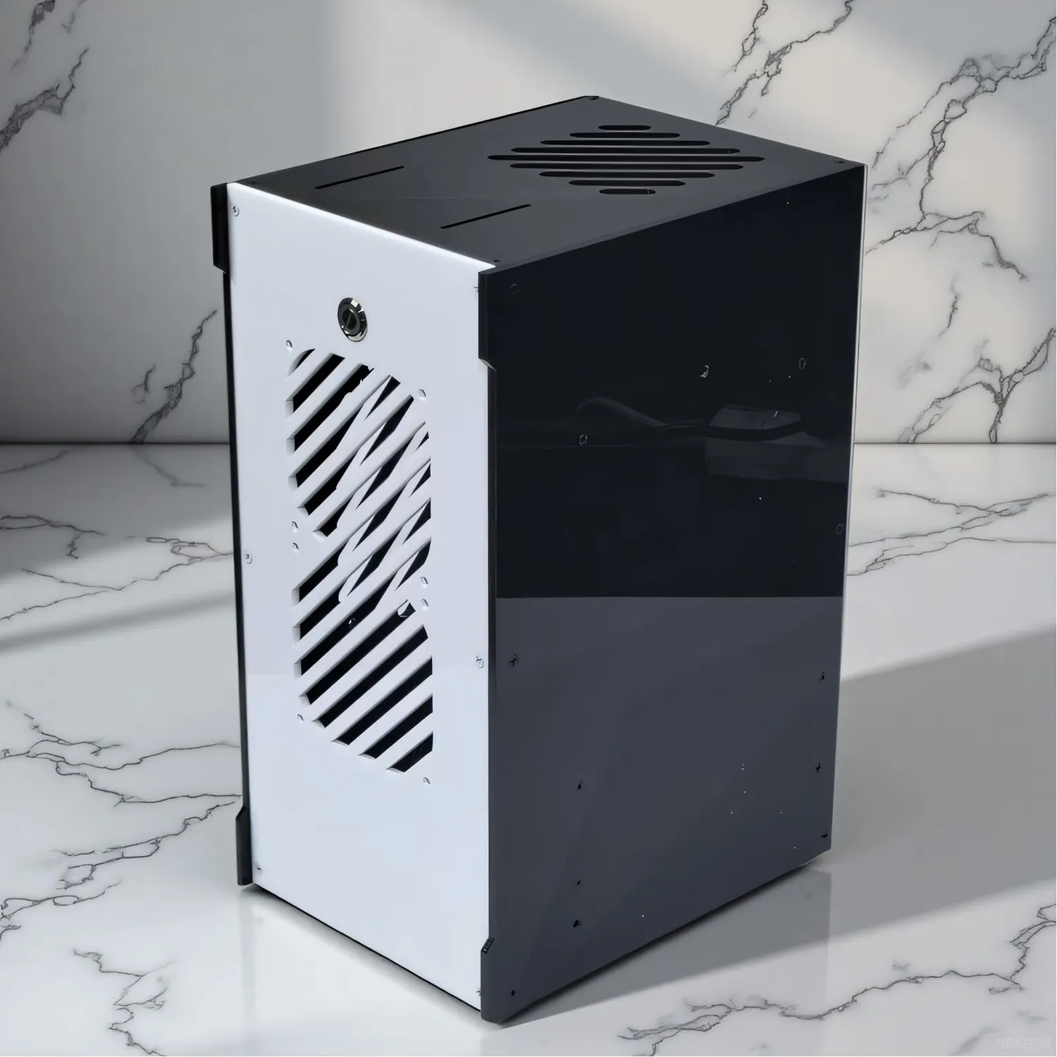 Zunate ITX custodia PC 10,5L acrilico SFX 4 SSD