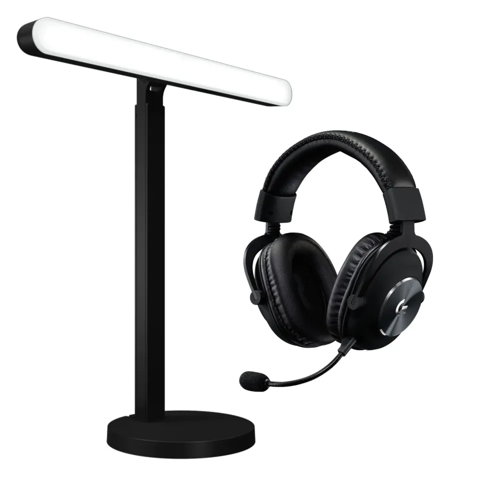 Logitech G PRO X Wireless cuffia gaming + luce Litra Beam