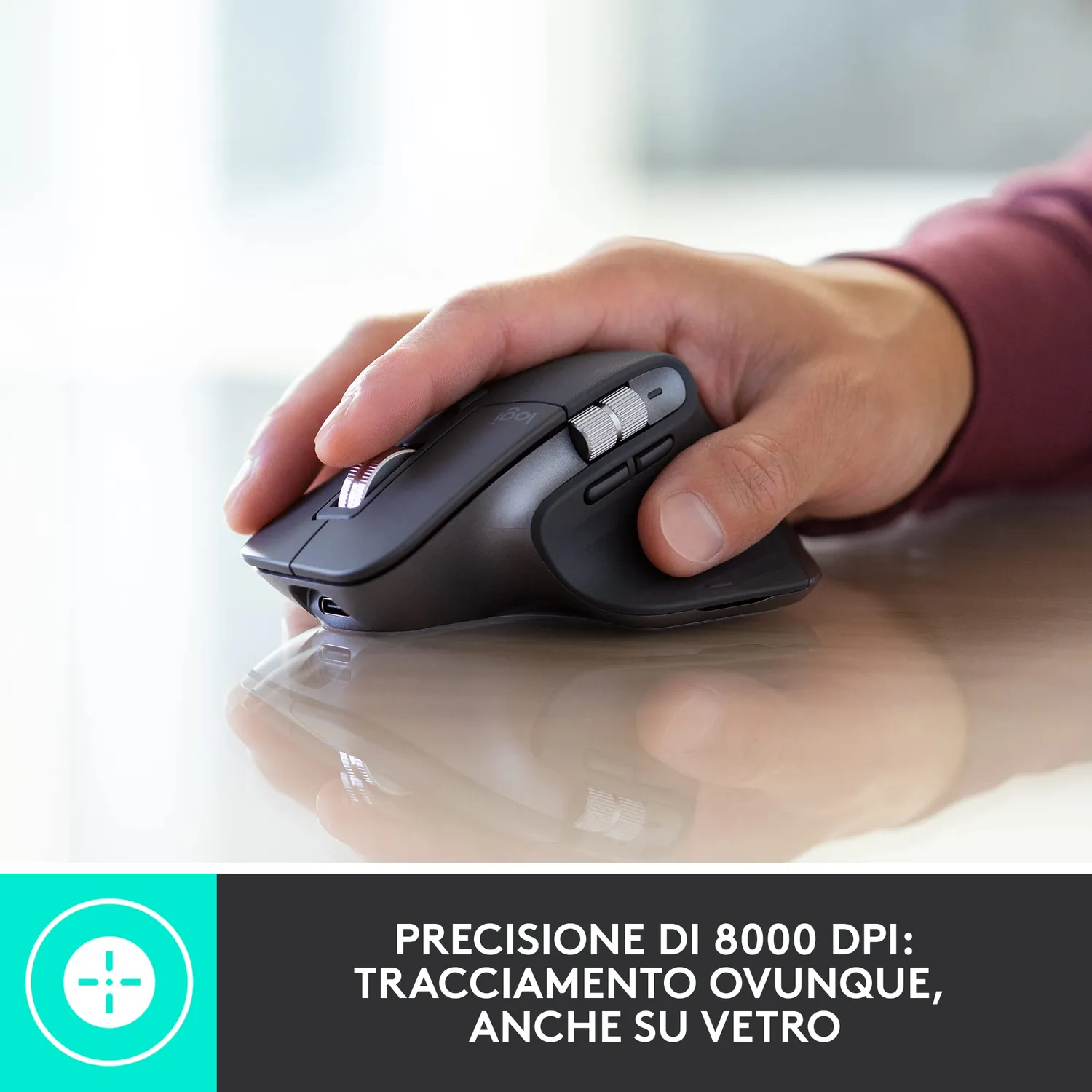 Logitech MX Keys Combo Business Gen 2 Kit ITA QWERTY Grigio Logi Bolt