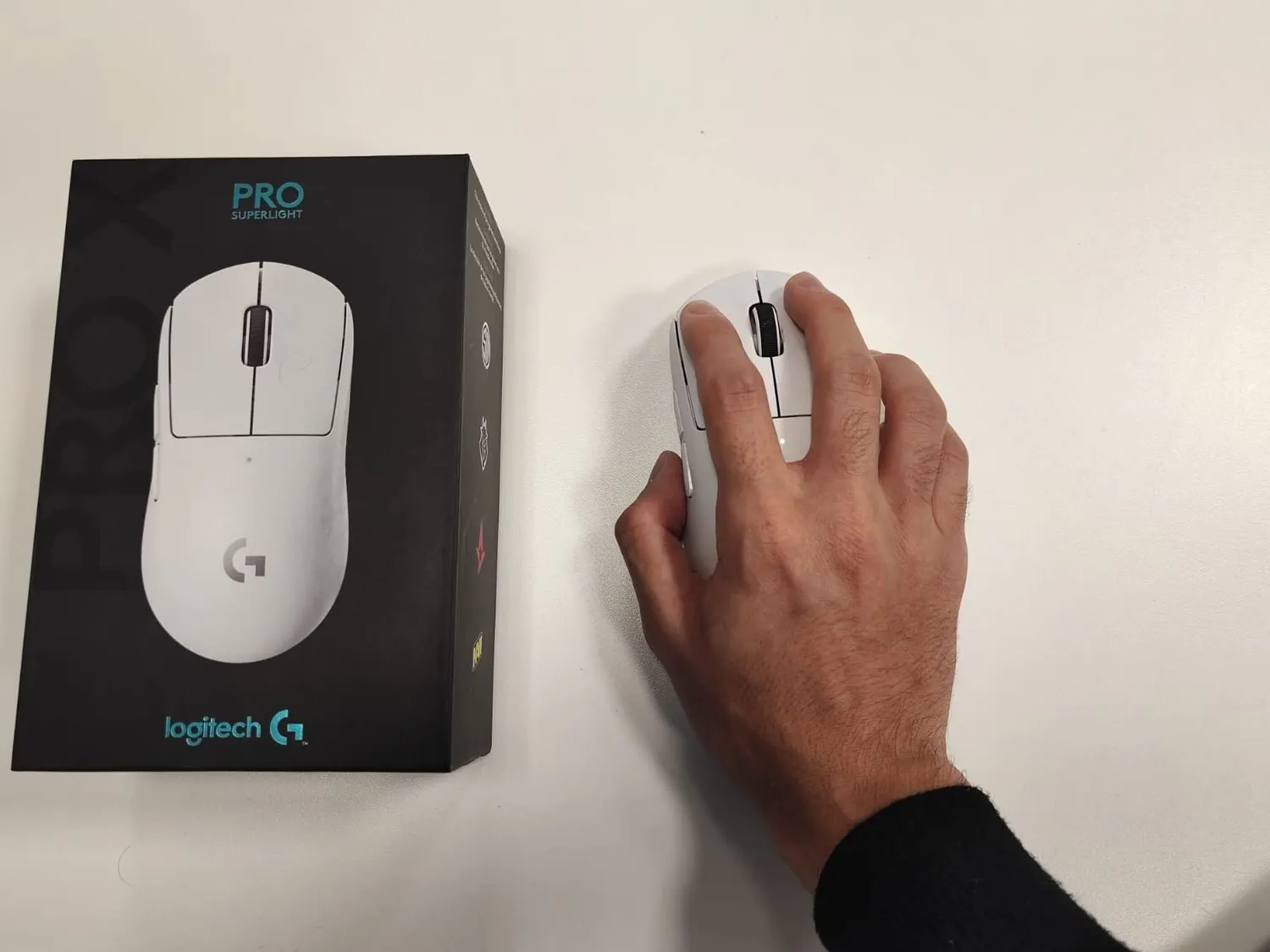 Logitech G PRO X SUPERLIGHT mouse gaming wireless nero 63 g