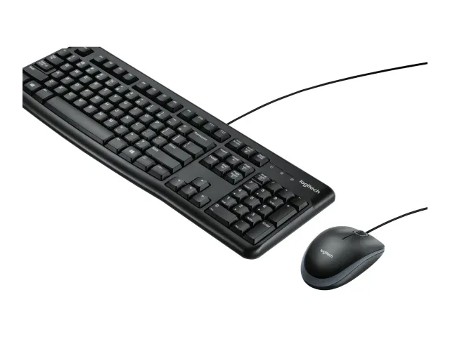 Logitech MK120 combo tastiera e mouse con filo nero