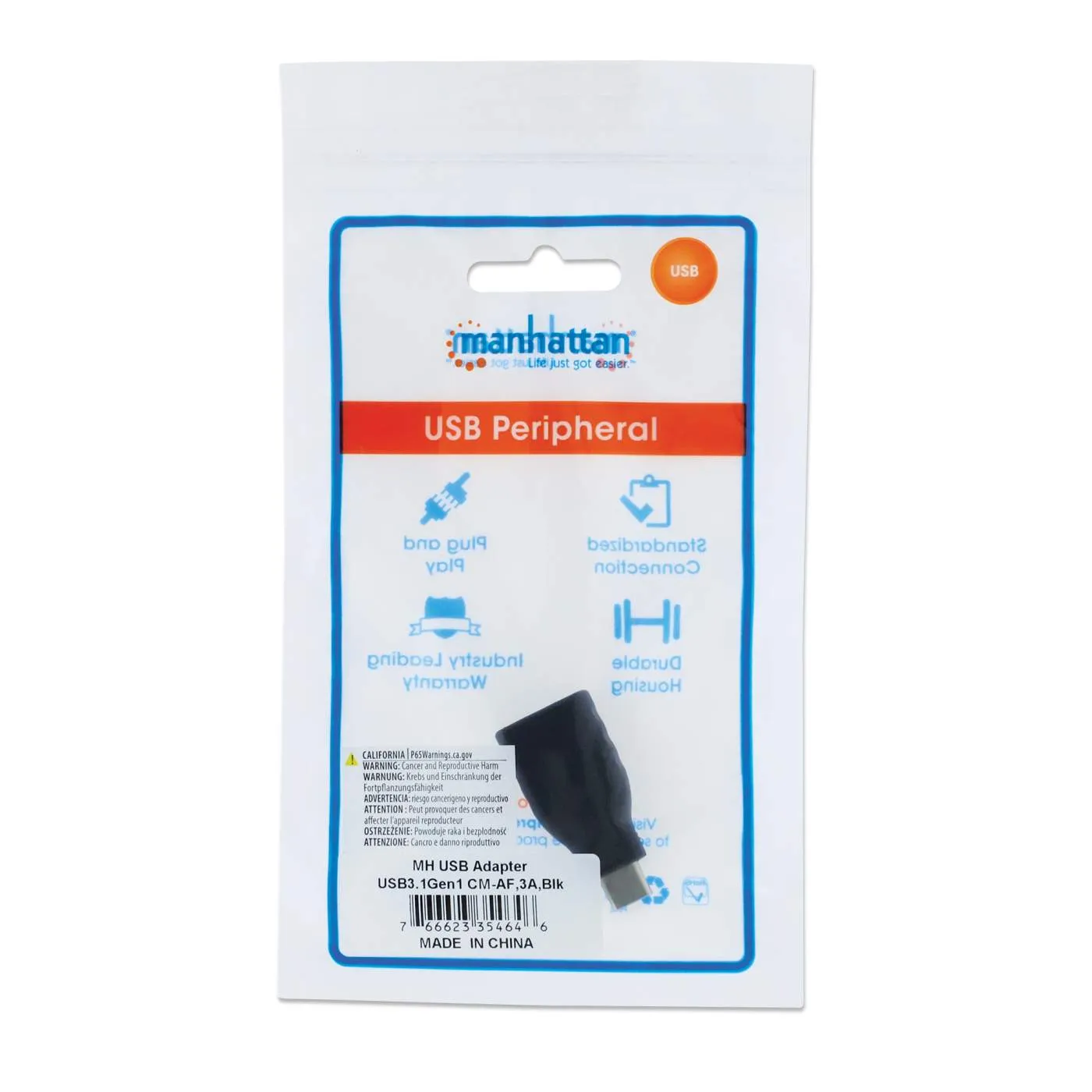 Manhattan Adattatore USB-C a USB-A 5 Gbps