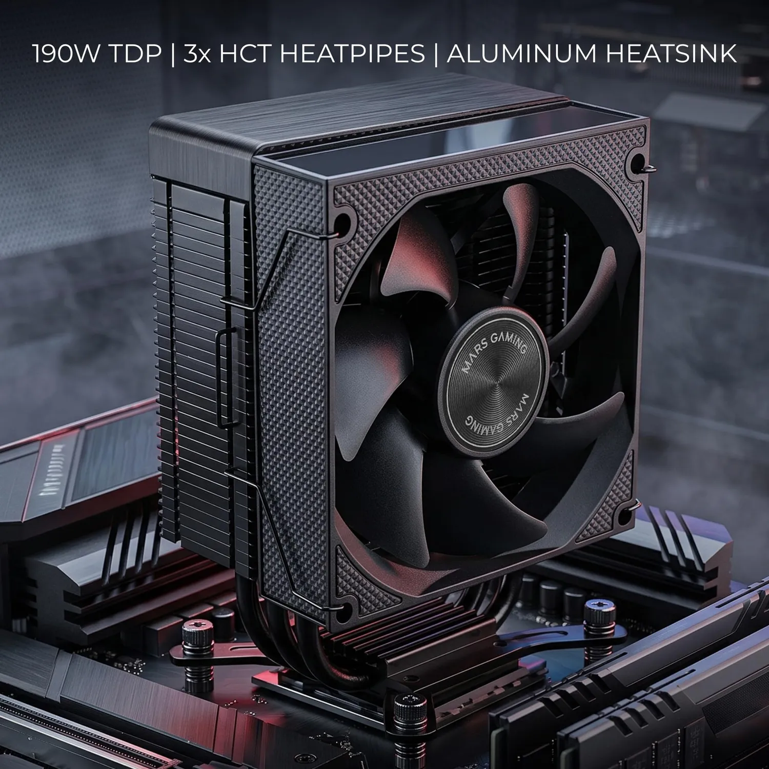 Mars Gaming MCPU-XPRO Dissipatore CPU 190W Nero Compatto