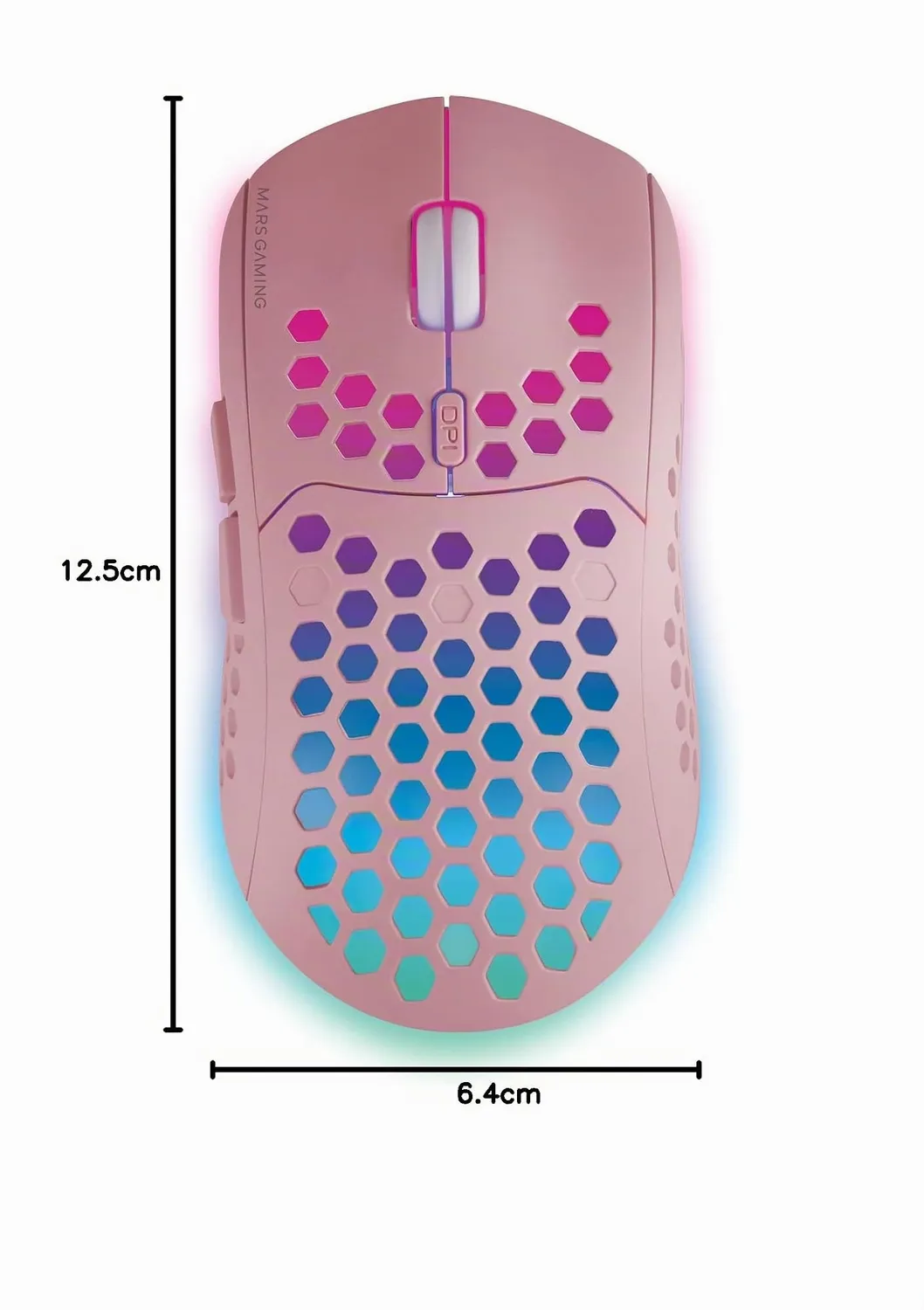 Mars Gaming MMW3P mouse wireless rosa 3200 DPI