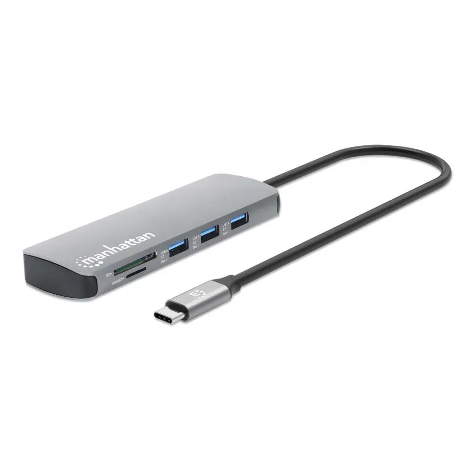 Manhattan Docking Station USB-C 9-in-1 HDMI 4K 100W