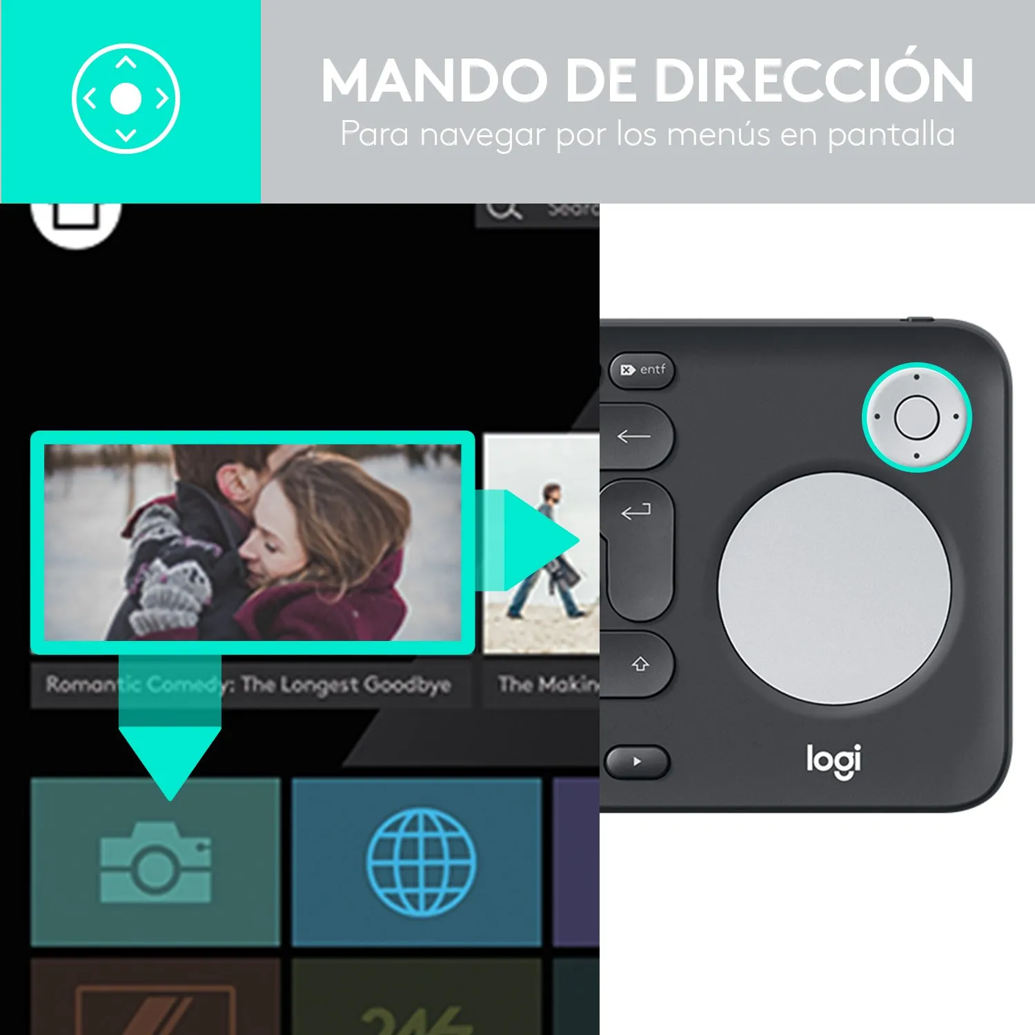 Logitech K600 tastiera wireless TV touchpad