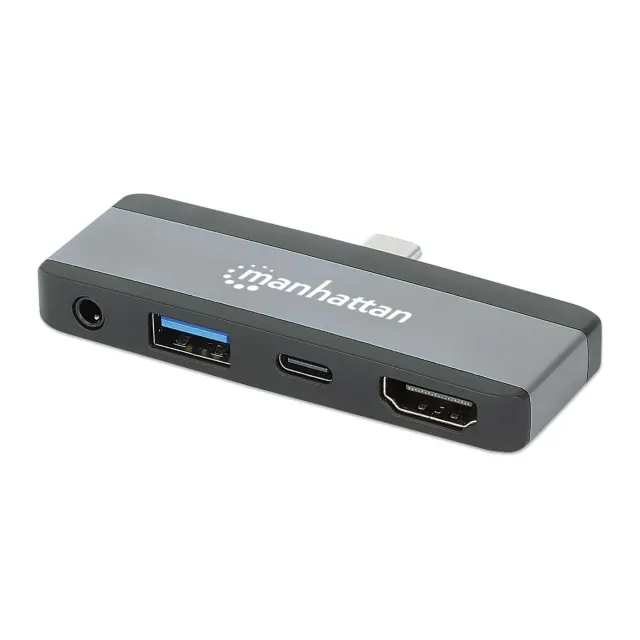 Manhattan 4-in-1 Travel docking station USB-C HDMI 4K
