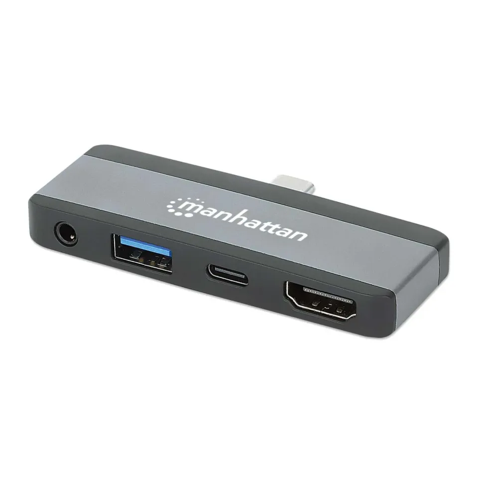 Manhattan 4-in-1 Travel docking station USB-C HDMI 4K