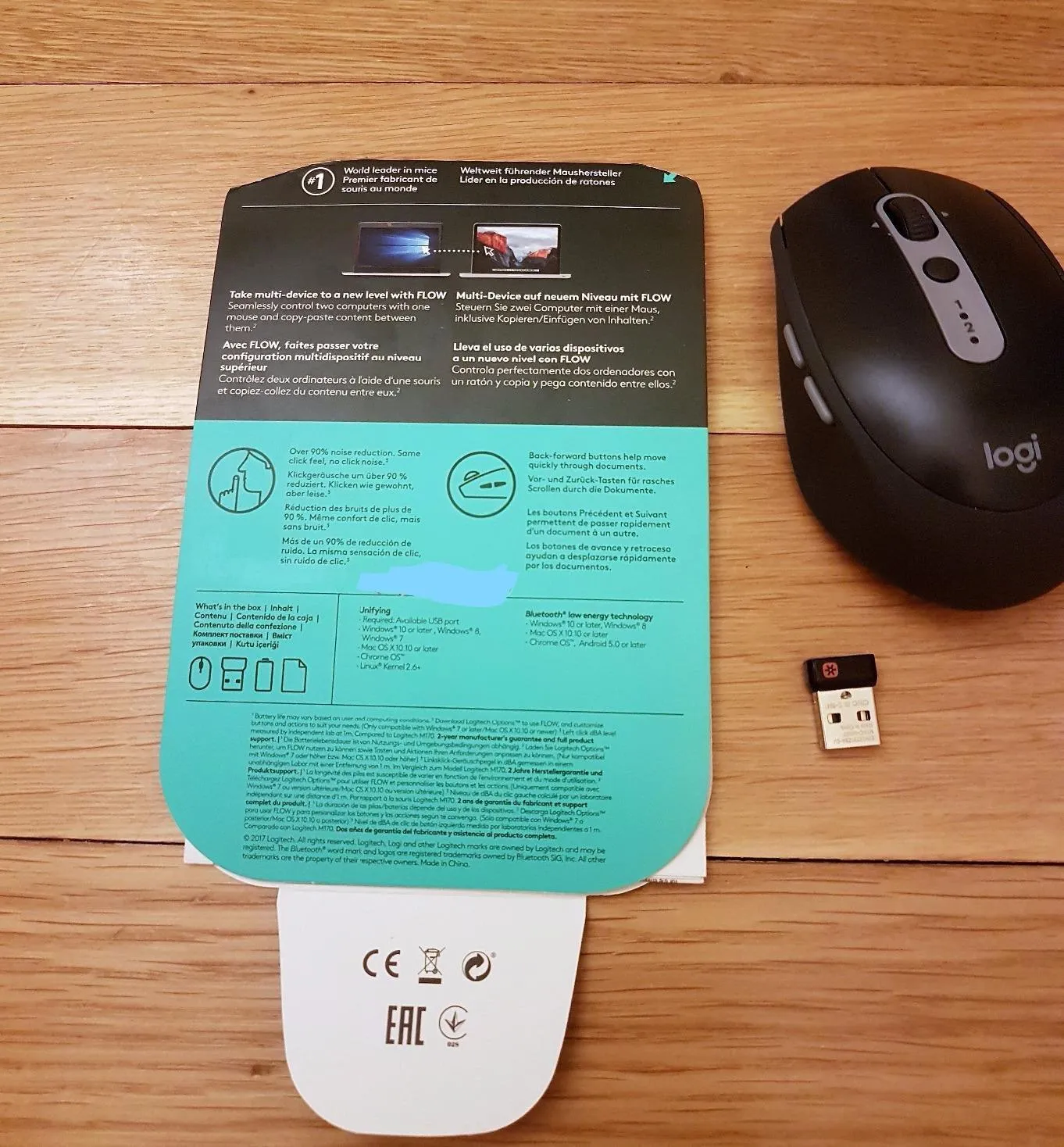 Logitech M590 Mouse Wireless Silenzioso Grafite multidevice
