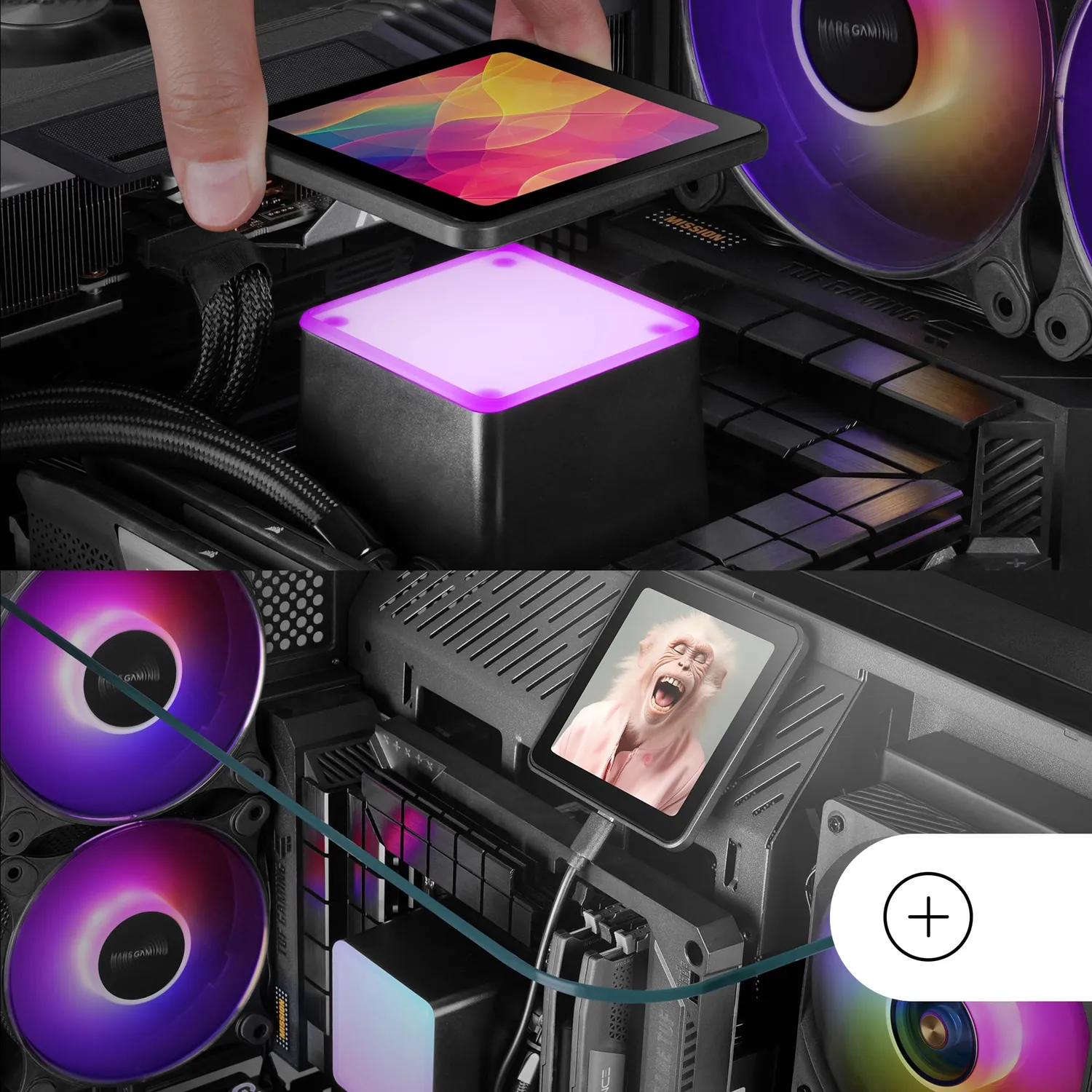Mars Gaming ML-VISIONPRO240 Dissipatore Liquido 240mm Nero LCD