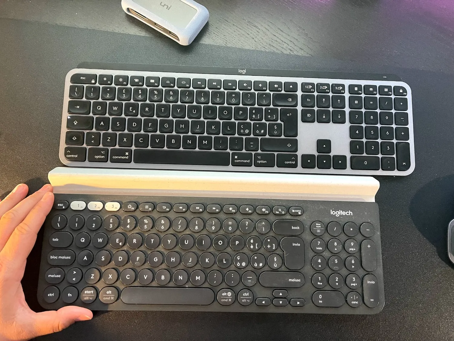 Logitech MX Keys for Mac tastiera wireless grigia retroilluminata
