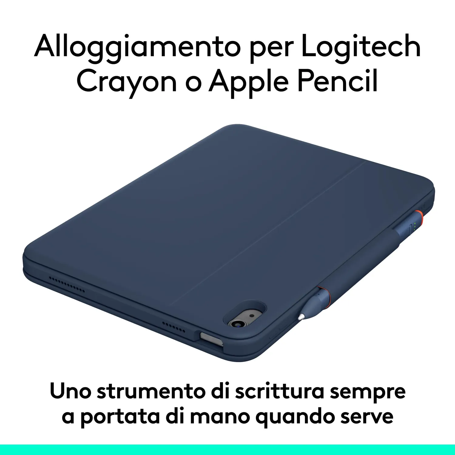 Logitech Rugged Combo 4 custodia tastiera iPad 10 gen ITA antiurto