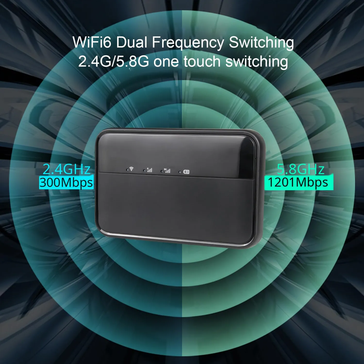 Zunate Hotspot Mobile 5G Router WiFi 10000 mAh IP54