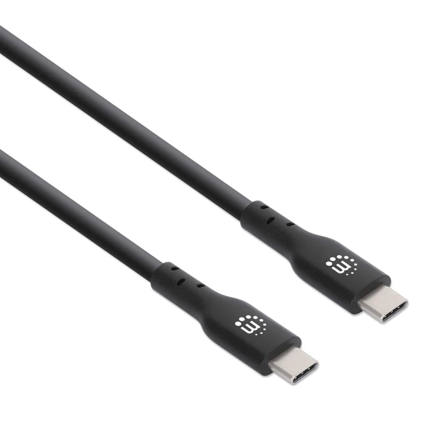 Manhattan Hi-Speed cavo USB-C 1m nero 60W 480Mbps