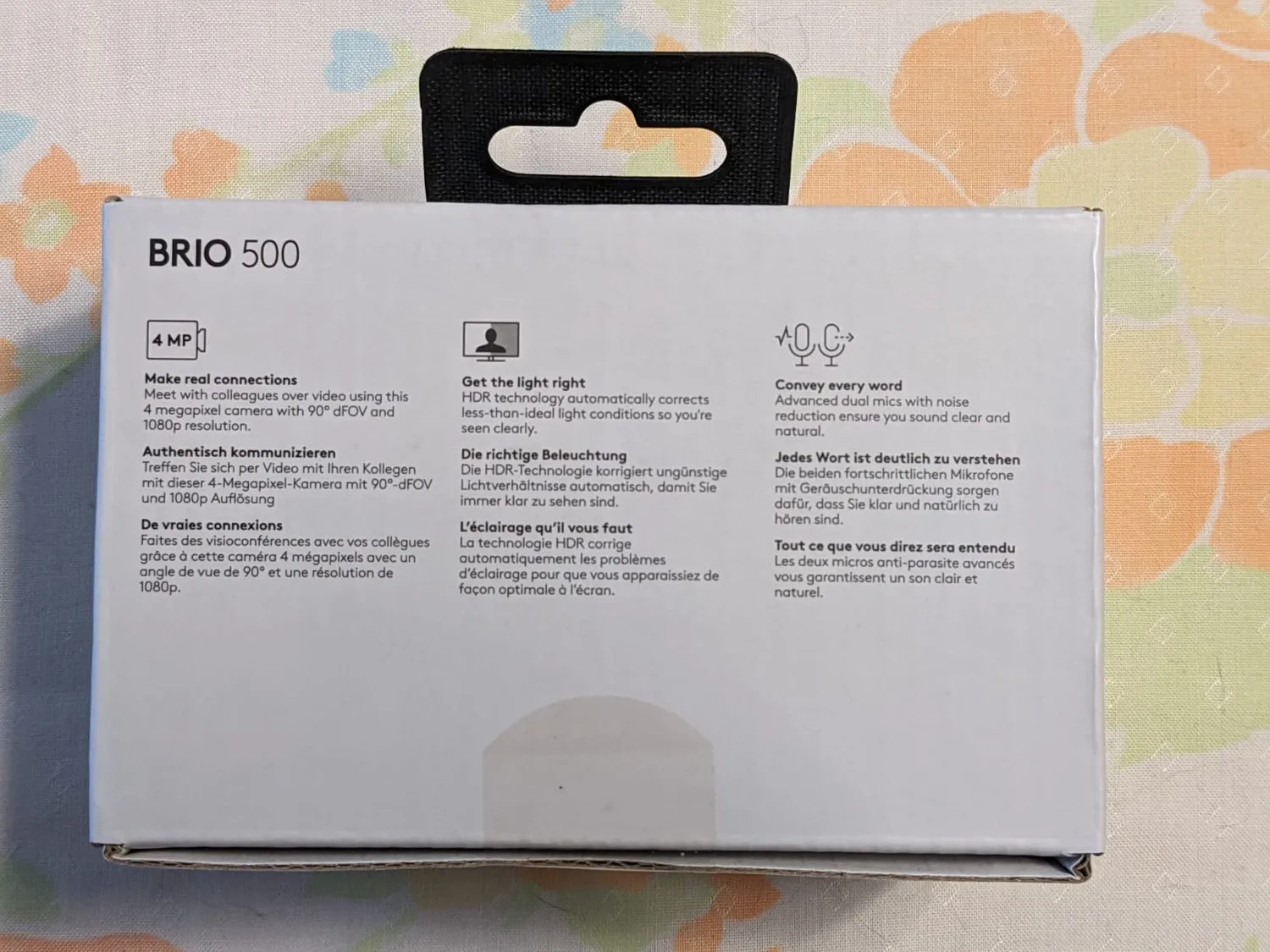 Logitech Brio 500 webcam Full HD 1080p grafite