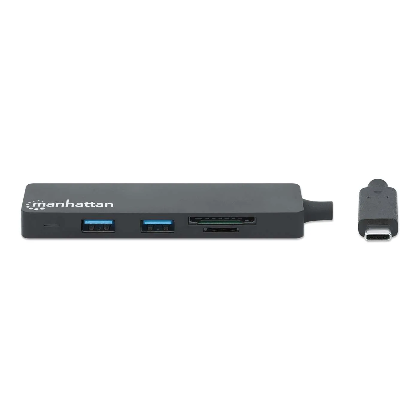 Manhattan Hub USB-C 3 porte USB-A lettore SD