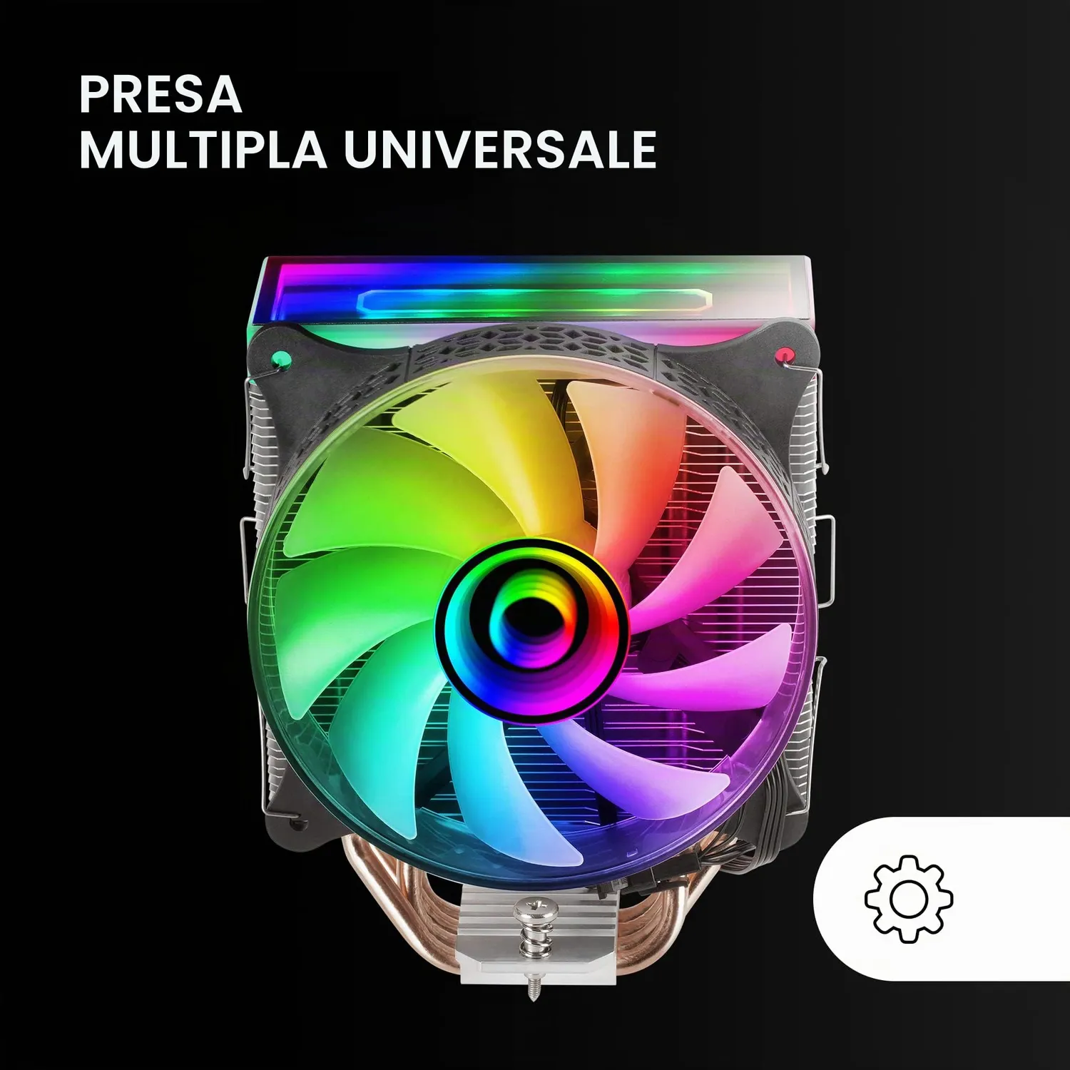 Mars Gaming MCPU117 Dissipatore CPU PWM 90mm AM4