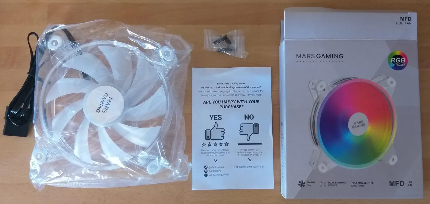 Mars Gaming MFD Ventola 120mm RGB Trasparente