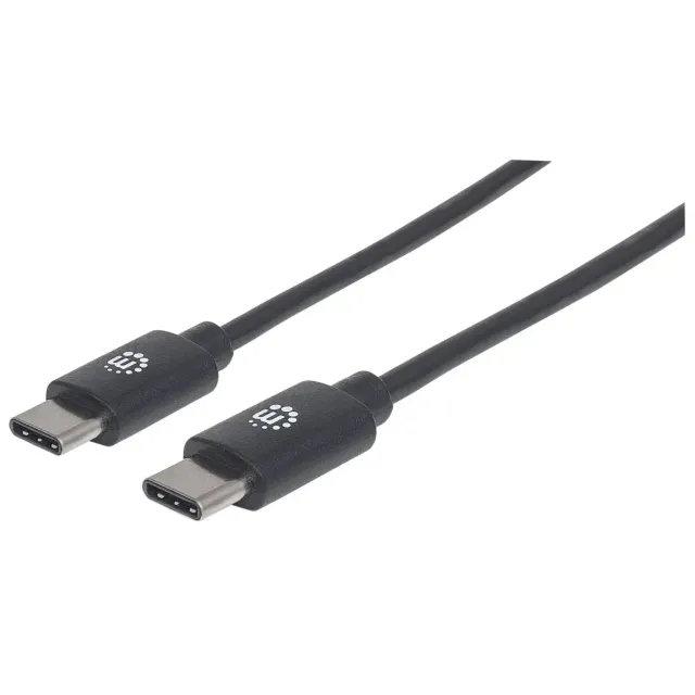 Manhattan cavo USB-C maschio 3 m 60W nero ricarica rapida
