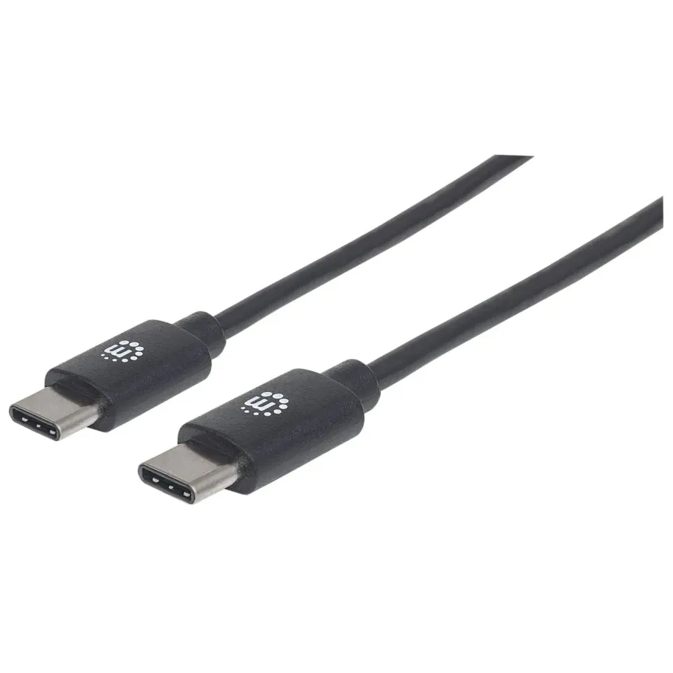 Manhattan cavo USB-C maschio 3 m 60W nero ricarica rapida