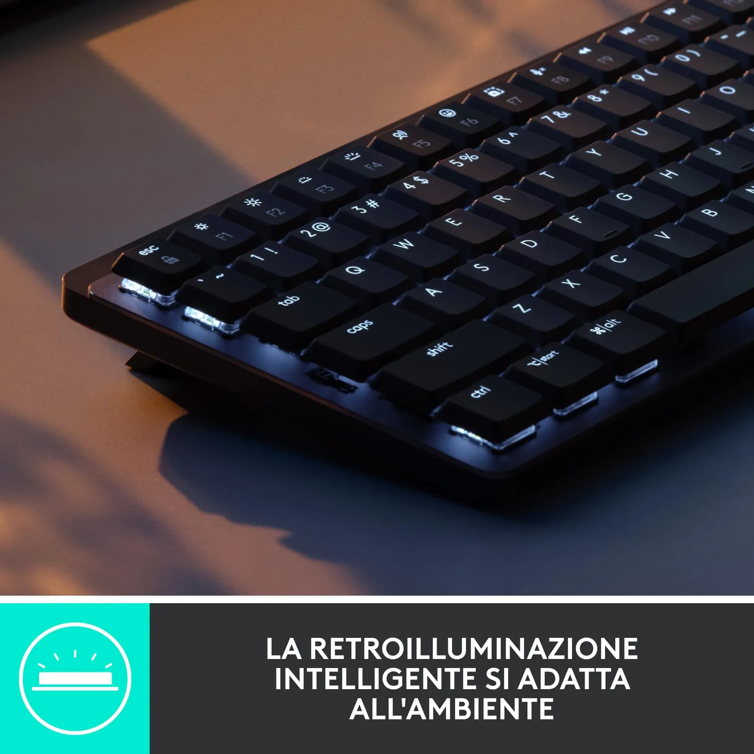 Logitech MX Mechanical Mini Tastiera Meccanica US Grafito low-profile