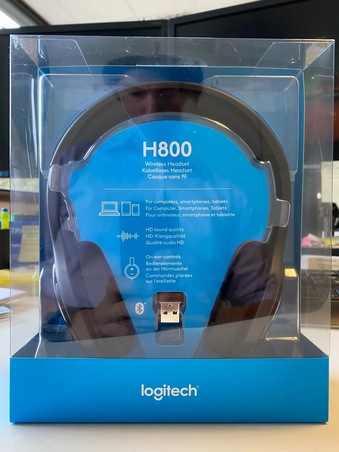 Logitech H800 Cuffie Bluetooth Wireless Nere con Microfono