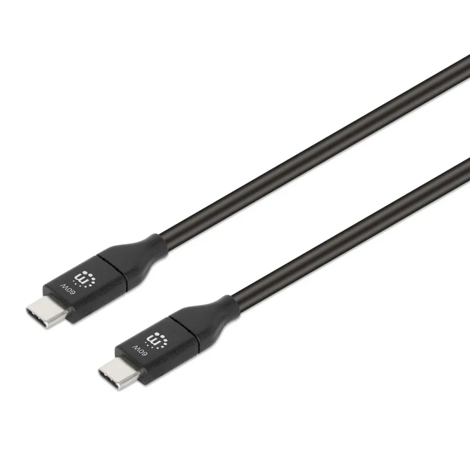 Manhattan Cavo USB-C - USB-C 3.2 60W 1m 10Gbps 4K