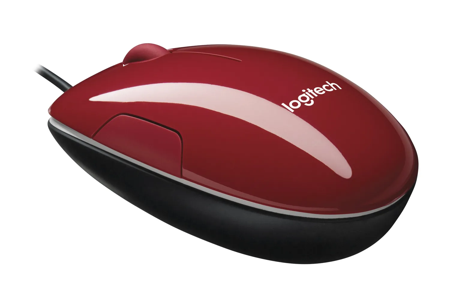 Logitech M150 mouse con filo rosso laser