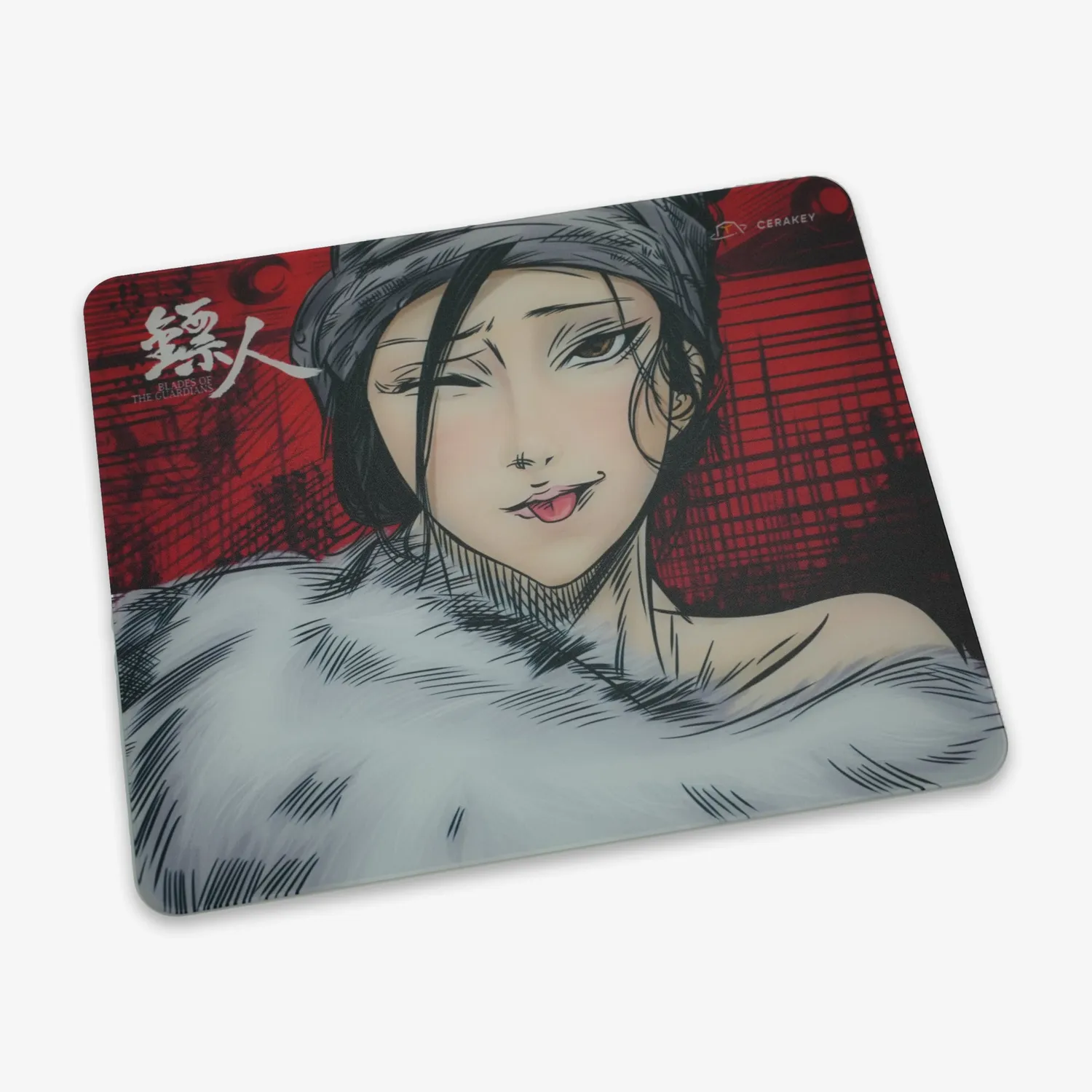Cerakey Blades Guardians tappetino mouse vetro Dao Ma gaming