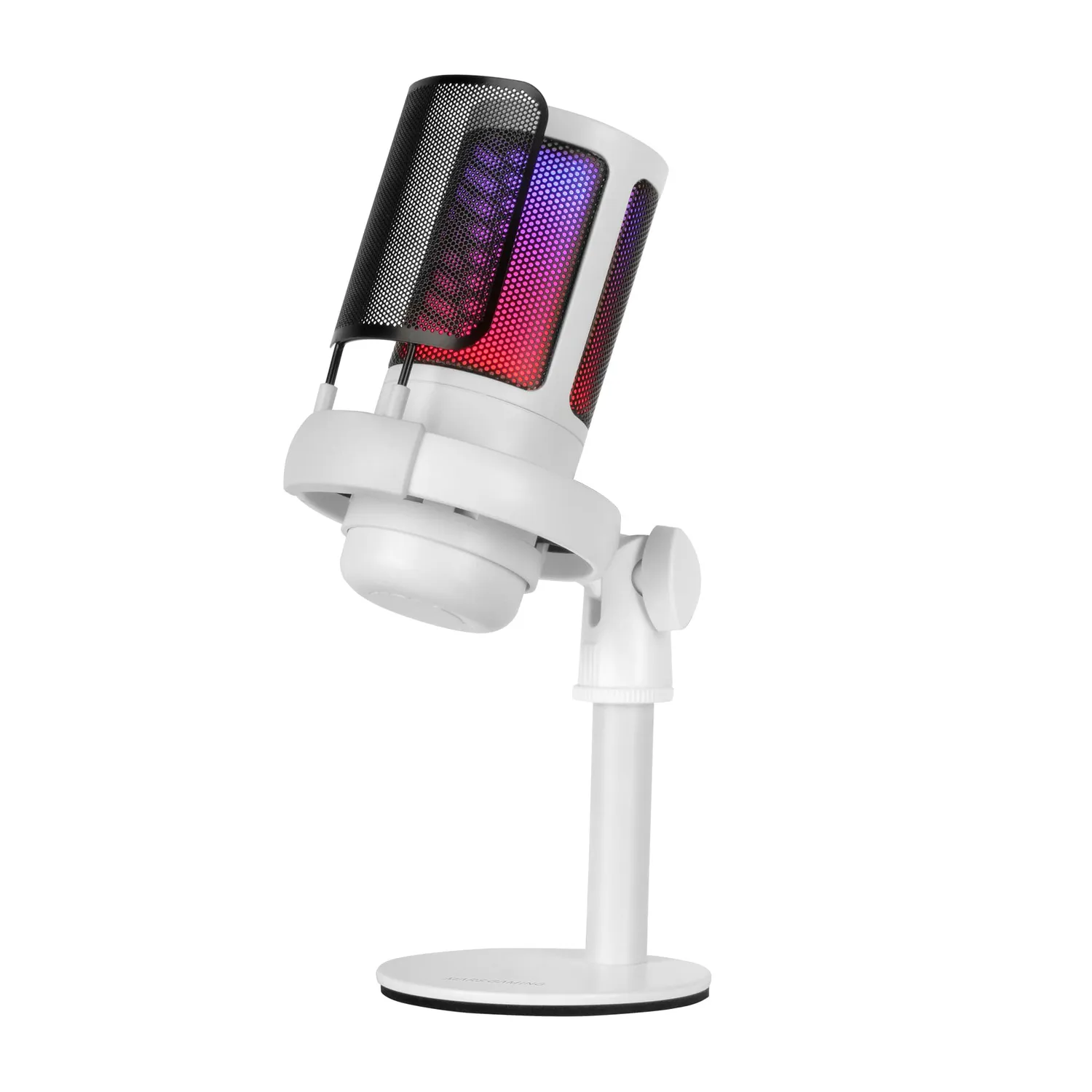 Mars Gaming MMICW Microfono USB Gaming RGB Bianco