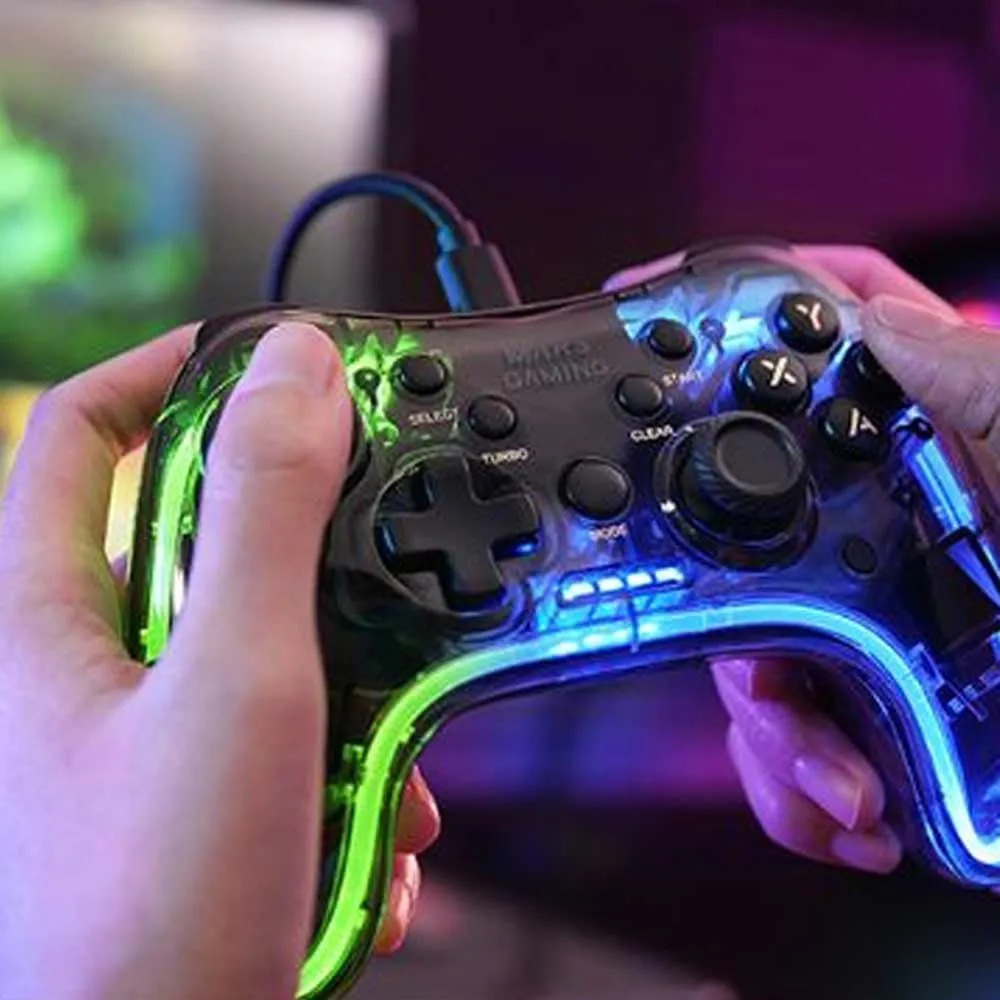 Mars Gaming MGPC gamepad trasparente RGB