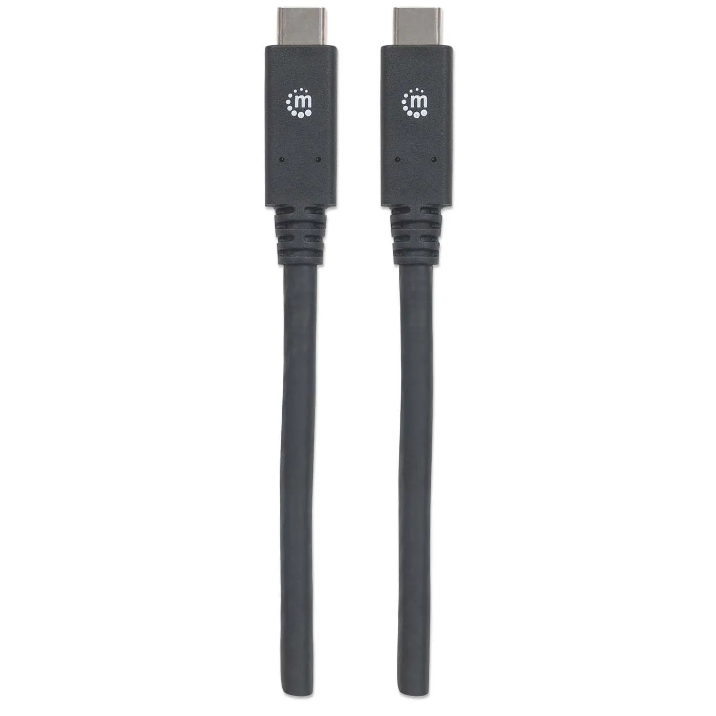 Manhattan USB 3.0 cavo USB-C 2m 60W 5Gbps nero
