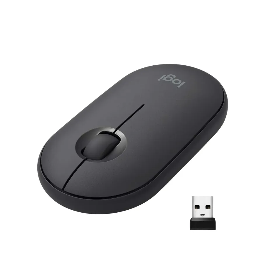 Logitech Pebble M350 mouse wireless grafite silenzioso