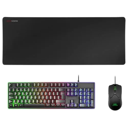 Mars Gaming MCPX combo tastiera mouse tappetino nero