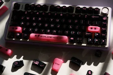 CoffeeKeys Dark Blush keycap PBT 170 tasti DDA