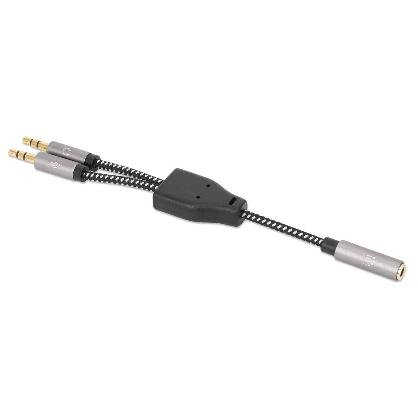Manhattan cavo adattatore cuffie jack 3,5mm Y microfono