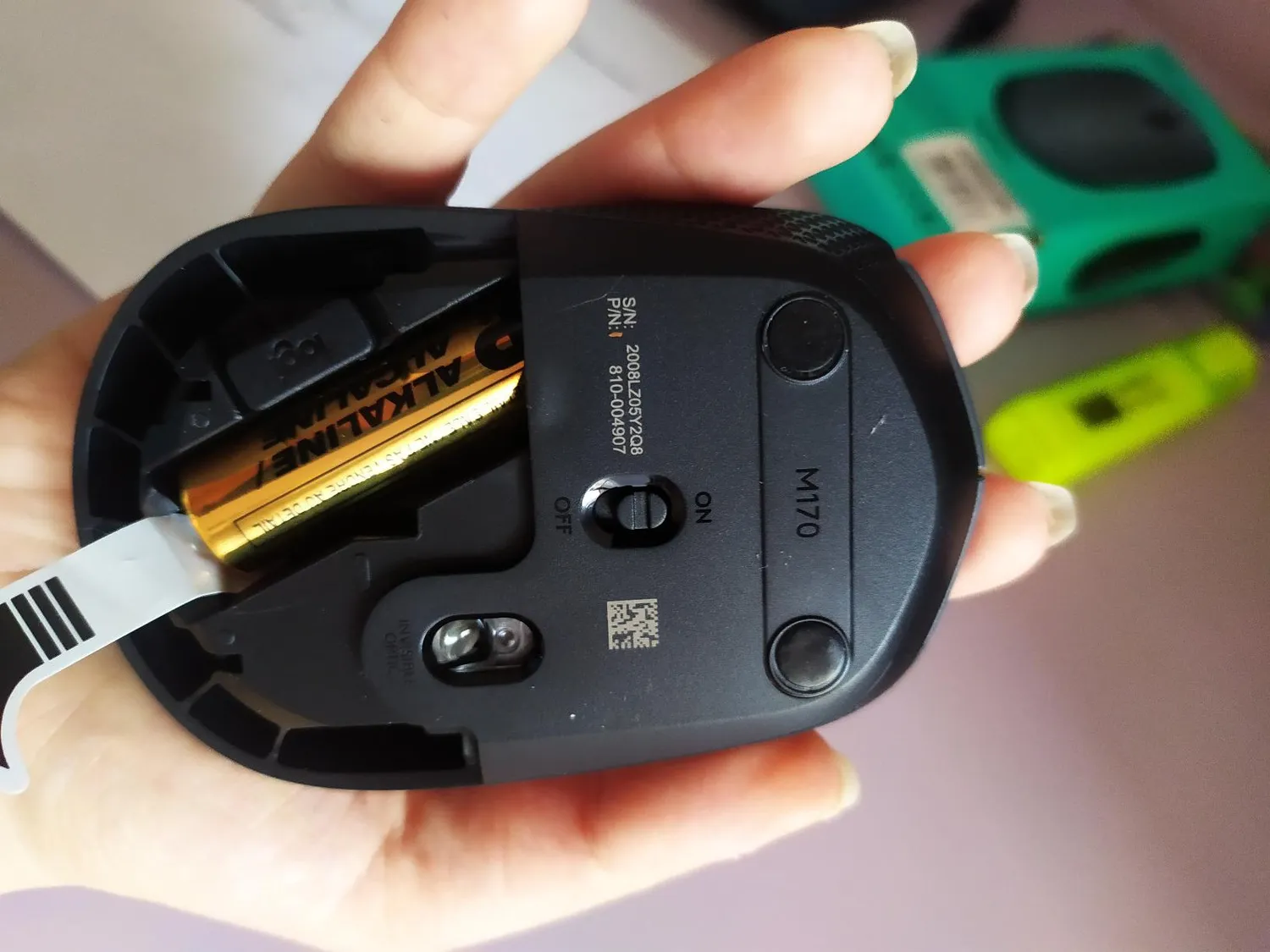 Logitech M170 mouse wireless grigio 2,4 GHz ricevitore USB