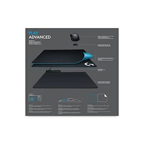 Logitech G POWERPLAY Tappetino Mouse Ricarica Wireless 275x300 mm