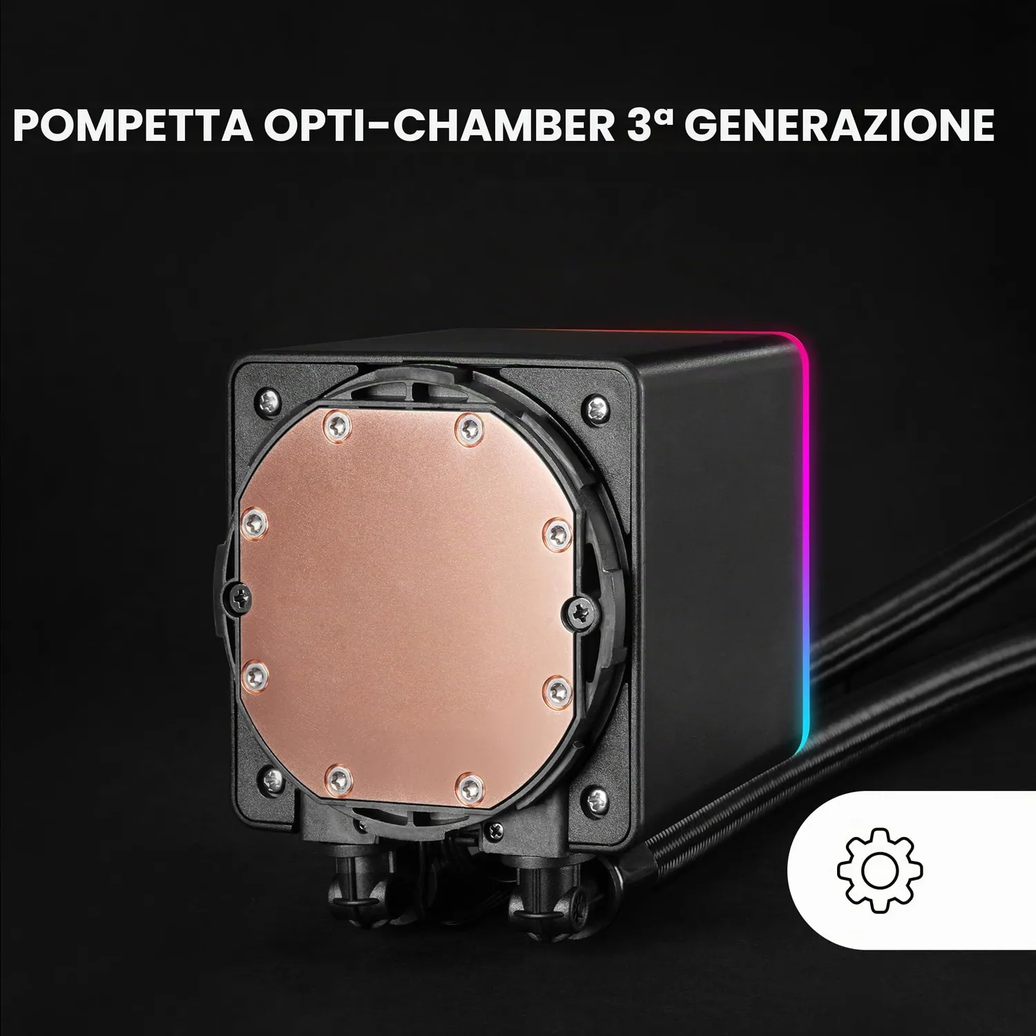 Mars Gaming ML-VISIONPRO240 Dissipatore Liquido 240mm Nero LCD