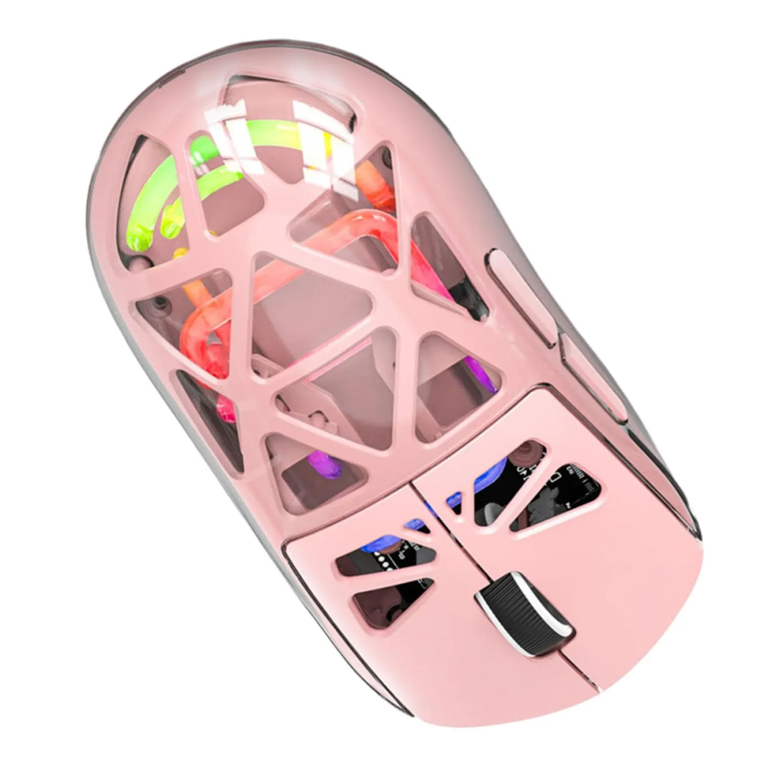 Zunate Mouse M7 Gaming Wireless rosa 4800 DPI 82 g