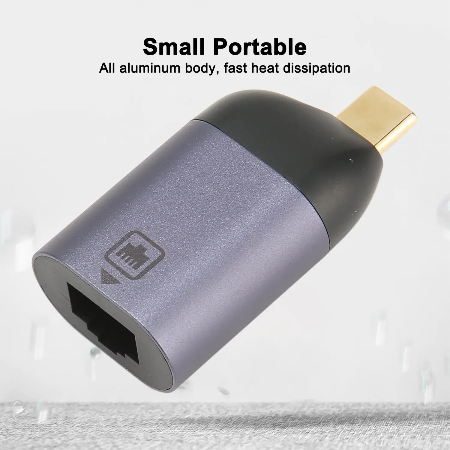 Zunate Adattatore USB-C Ethernet gigabit alluminio