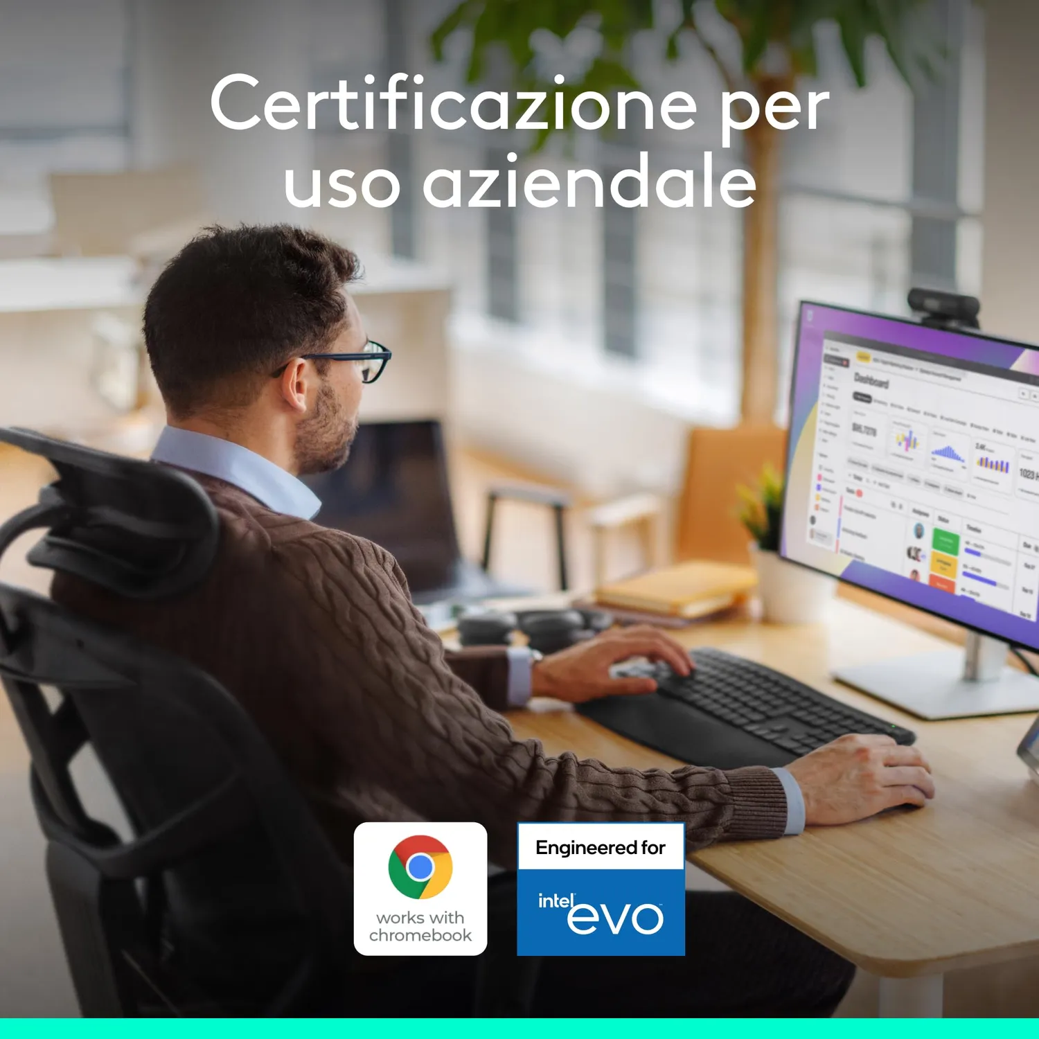 Logitech Signature Comfort Plus M850 L mouse wireless silenzioso