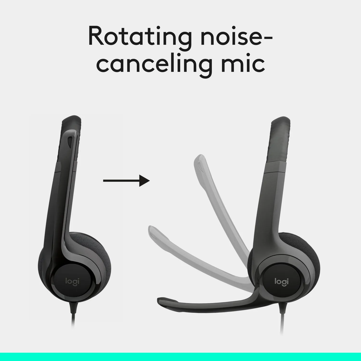 Logitech ClearChat Comfort Cuffie USB con Microfono Nero